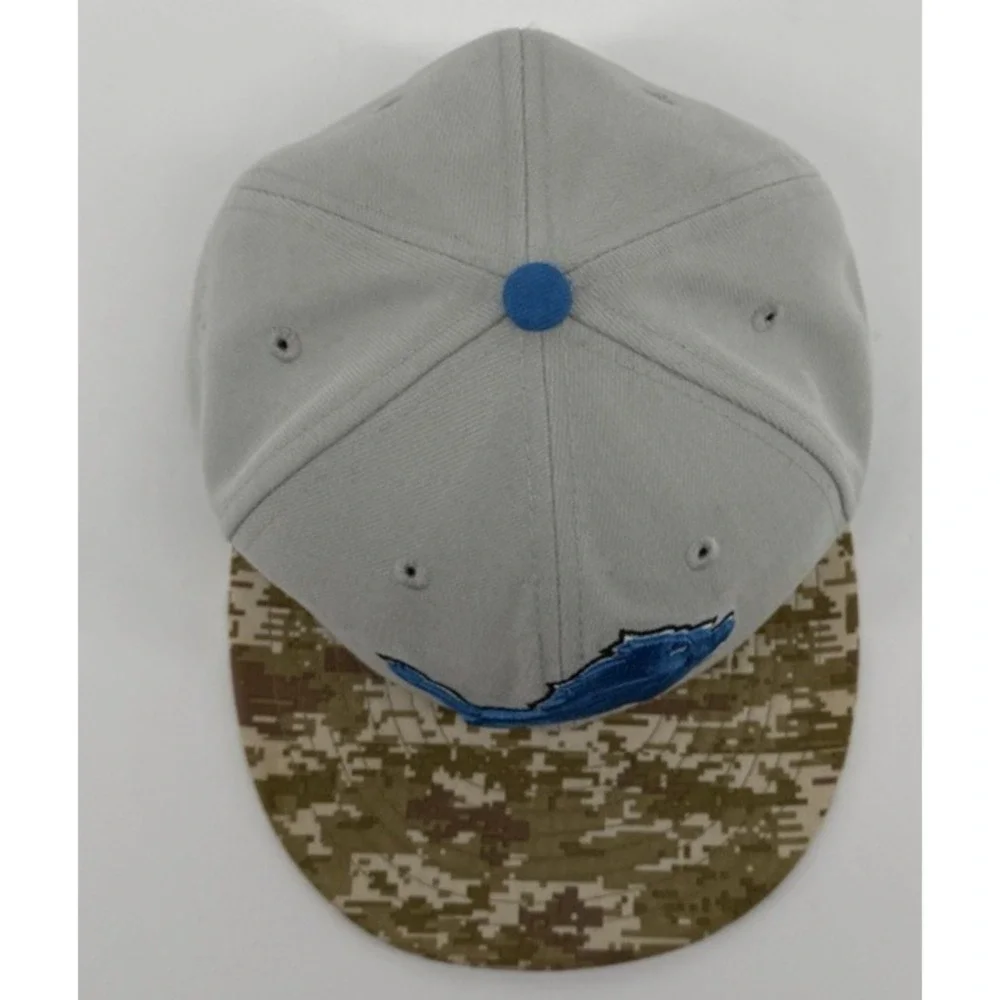 New Era 59FIFTY Detroit Lions Hat Grey Digital Camo NFL Fitted Size 6 3/4 2013